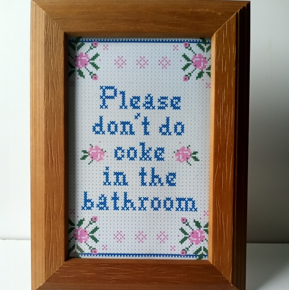 Don't do c@ke funny Bathroom Restroom washroom - Picture 6 of 7